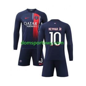 Koszulka Paris Saint-Germain Neymar Jr Dziecięcy Domowe Koszulki Piłkarskie 2023-2024 Długi Rękaw